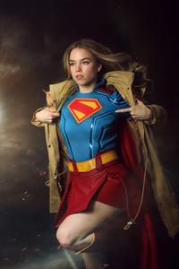 Supergirl A Brand New Day Begins (640x960) Resolution Wallpaper