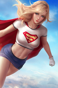 Supergirl Artwork 4k 2020 (240x320) Resolution Wallpaper