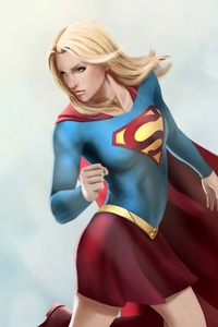 Supergirl Artwork 4k (1080x2160) Resolution Wallpaper
