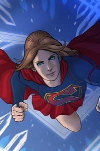 Supergirl Artworks 2018 (240x400) Resolution Wallpaper