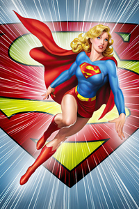 Supergirl Dc Comic Minimal 5k