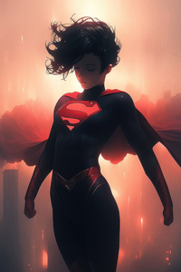 Supergirl Drowning (240x400) Resolution Wallpaper