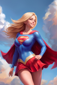 Supergirl Empowering Aura (240x400) Resolution Wallpaper