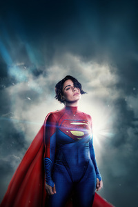 Supergirl Epic Portrayal (480x800) Resolution Wallpaper