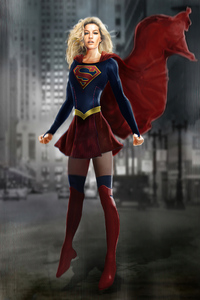 Supergirl Fight Suit 4k