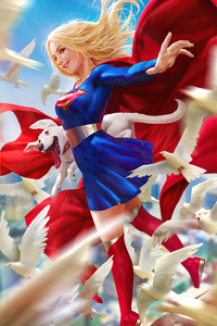 Supergirl Happy 4k