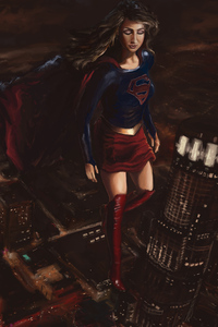 Supergirl Paint Artwork