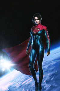 Supergirl Sasha Calle In Flash Movie (800x1280) Resolution Wallpaper