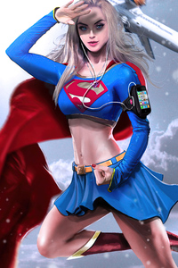 Supergirl Superhero 4k