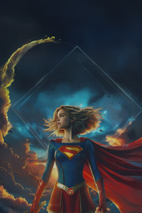 Supergirl The Radiant Heroine (1080x1920) Resolution Wallpaper