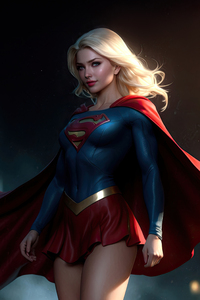 Supergirl Vigilance (1440x2560) Resolution Wallpaper