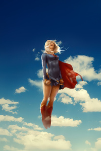 Supergirl Where Day Meets Night (240x400) Resolution Wallpaper
