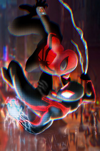 Superior Spiderman Vs Miles Morales (1080x2280) Resolution Wallpaper