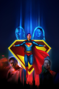 Superman 2025 Illustrated (240x320) Resolution Wallpaper