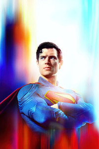 Superman Against The Sky (480x800) Resolution Wallpaper