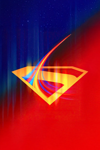 Superman Blazing In Sky (1280x2120) Resolution Wallpaper