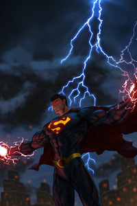 Superman Defender Of Earth (540x960) Resolution Wallpaper