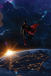 Superman Everything Looks Small From Here 4k (750x1334) Resolution Wallpaper