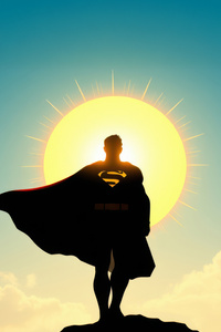 Superman Faster Than Light (1125x2436) Resolution Wallpaper