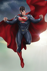 Superman Flyer (1280x2120) Resolution Wallpaper