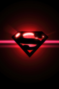 720x1280 Superman Glowing Logo 5k