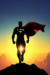 Superman Hope Never Falls (1125x2436) Resolution Wallpaper