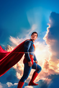 Superman Iconic Red Cape (480x800) Resolution Wallpaper