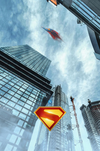 Superman Legacy Flying (1080x1920) Resolution Wallpaper