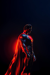 Superman Light In The Shadows (480x854) Resolution Wallpaper