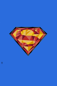 Superman Logo 4k Art