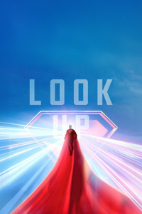 Superman Look Up Epic Moment (360x640) Resolution Wallpaper