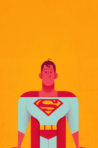 Superman Minimal Abstract 4k (1280x2120) Resolution Wallpaper