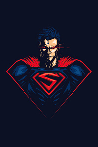 640x960 Superman Minimal Art 4k
