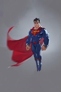 Superman Minimal Art 5k (640x1136) Resolution Wallpaper