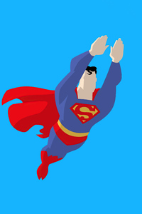 Superman Minimalism 5k (640x960) Resolution Wallpaper