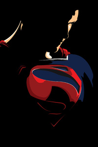 Superman Minimalism Logo 4k