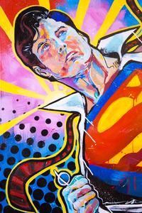 Superman Painting Art 4k