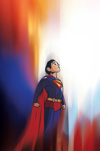 Superman Quiet Reflection (1280x2120) Resolution Wallpaper