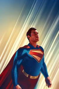 Superman Signature Style (640x1136) Resolution Wallpaper