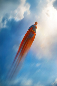 Superman Soaring Hope (480x854) Resolution Wallpaper