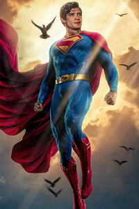Superman Symbol Of Hope (2160x3840) Resolution Wallpaper