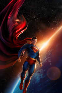 Superman Symbol Of Hope Rising (720x1280) Resolution Wallpaper