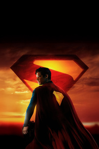 Superman The Red Cape Rises (540x960) Resolution Wallpaper
