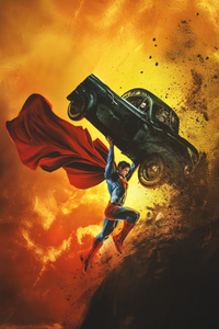 Superman The Star Spangled Hero (1242x2668) Resolution Wallpaper