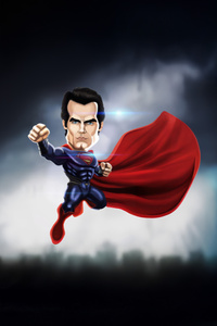Superman The Strongest (640x960) Resolution Wallpaper
