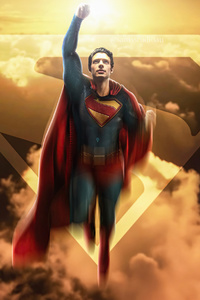 Superman Unstoppable Glide (320x568) Resolution Wallpaper