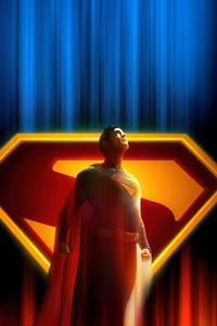 Superman Upwards To Justice (480x854) Resolution Wallpaper