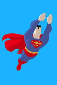 Superman Vector Style (240x320) Resolution Wallpaper
