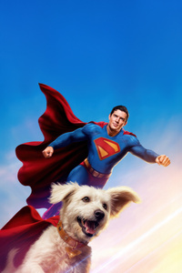 Superman X Krypto (720x1280) Resolution Wallpaper