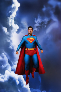 Superman You Believe A Man Can Fly (1440x2960) Resolution Wallpaper